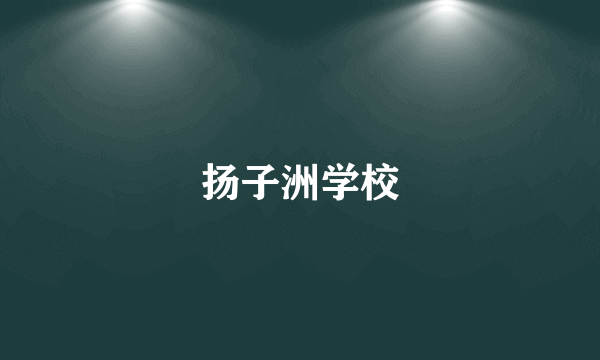 扬子洲学校