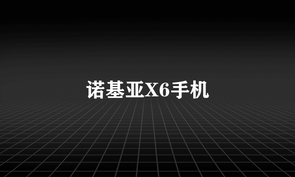 诺基亚X6手机