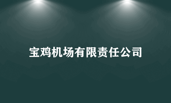 宝鸡机场有限责任公司