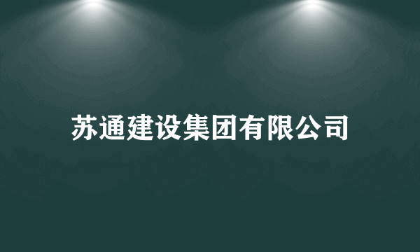 苏通建设集团有限公司