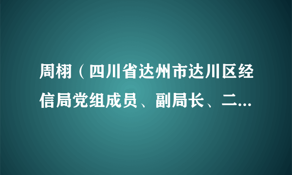 周栩（四川省达州市达川区经信局党组成员、副局长、二级主任科员）