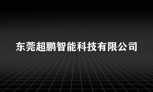 东莞超鹏智能科技有限公司