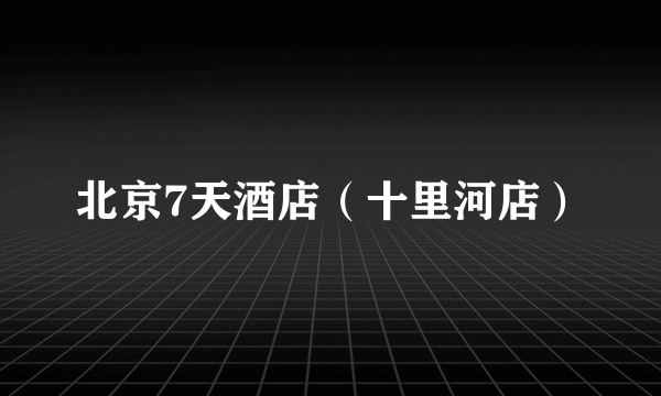 北京7天酒店（十里河店）