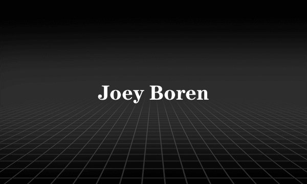 Joey Boren