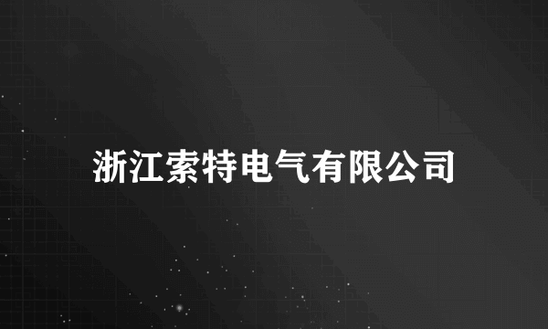 浙江索特电气有限公司