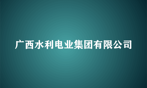 广西水利电业集团有限公司