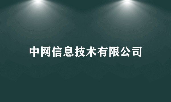 中网信息技术有限公司