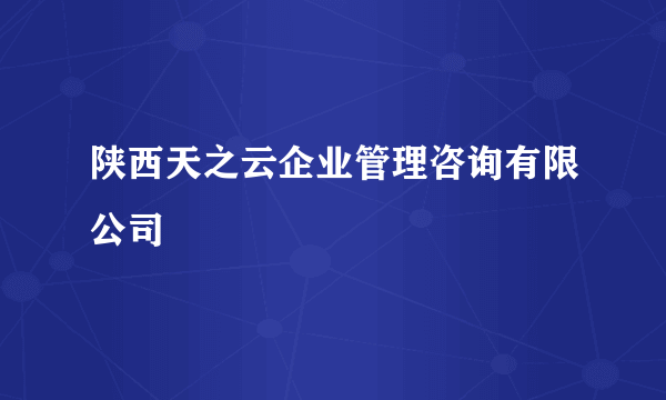 陕西天之云企业管理咨询有限公司