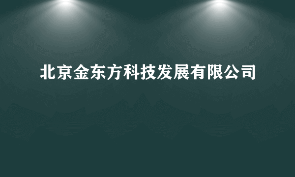 北京金东方科技发展有限公司