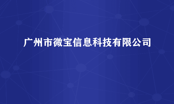 广州市微宝信息科技有限公司