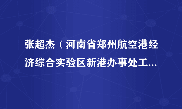 张超杰（河南省郑州航空港经济综合实验区新港办事处工委副书记、纪工委书记）