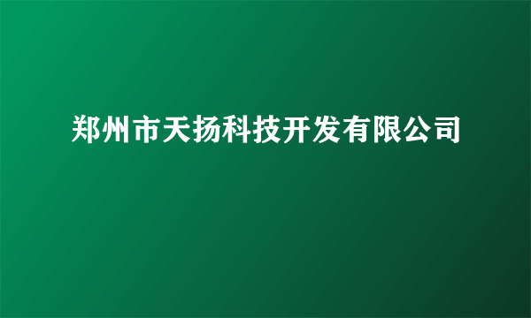 郑州市天扬科技开发有限公司