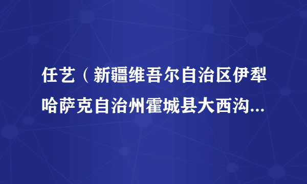 任艺（新疆维吾尔自治区伊犁哈萨克自治州霍城县大西沟乡党委书记）