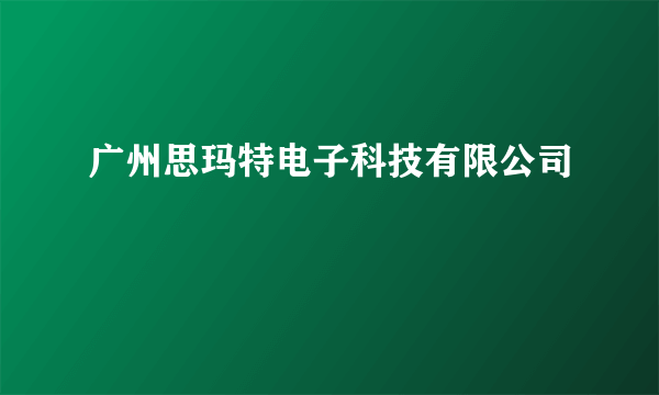 广州思玛特电子科技有限公司