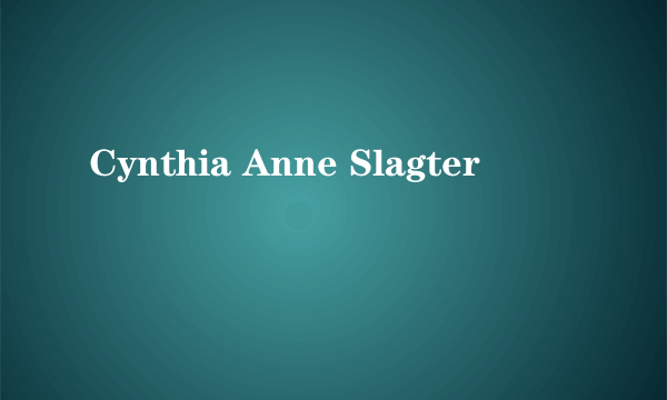 Cynthia Anne Slagter