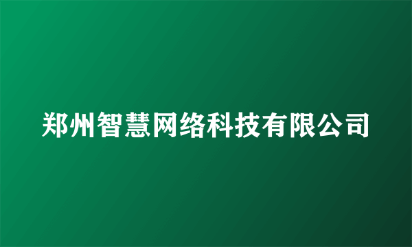 郑州智慧网络科技有限公司