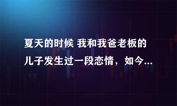 夏天的时候 我和我爸老板的儿子发生过一段恋情，如今我和他只是普通朋友了，我想挽回他。然后我16年9