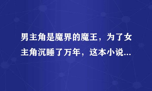 男主角是魔界的魔王，为了女主角沉睡了万年，这本小说叫什么？