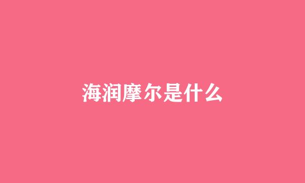 海润摩尔是什么