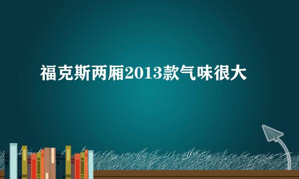 福克斯两厢2013款气味很大