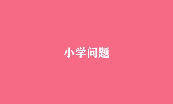 小学问题