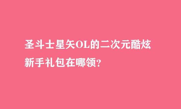 圣斗士星矢OL的二次元酷炫新手礼包在哪领？