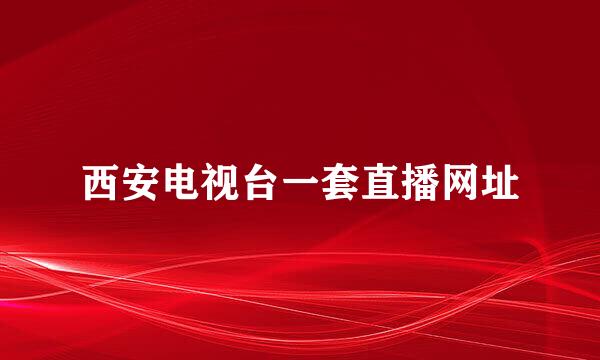 西安电视台一套直播网址