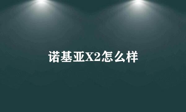 诺基亚X2怎么样