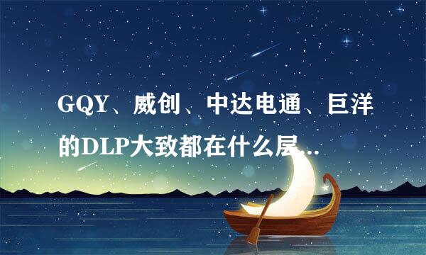 GQY、威创、中达电通、巨洋的DLP大致都在什么层次？ 、