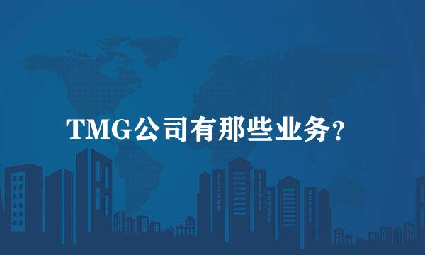 TMG公司有那些业务？