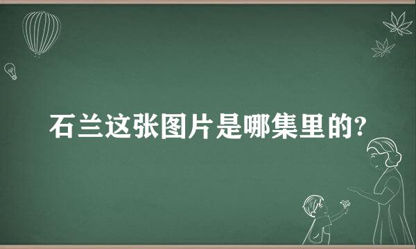 石兰这张图片是哪集里的?