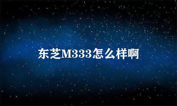 东芝M333怎么样啊