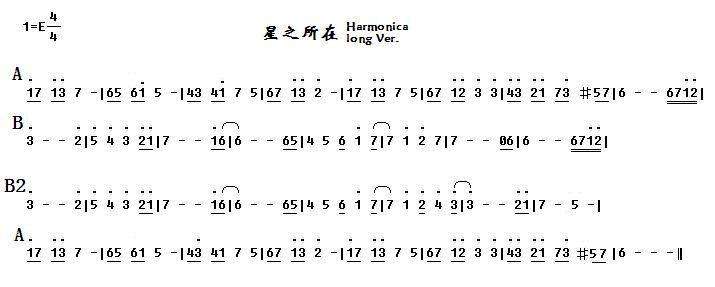 星之所在钢琴谱，就是英雄传说空之轨迹的主题曲