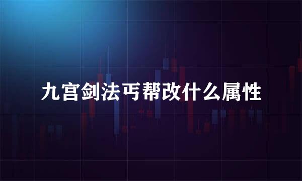 九宫剑法丐帮改什么属性