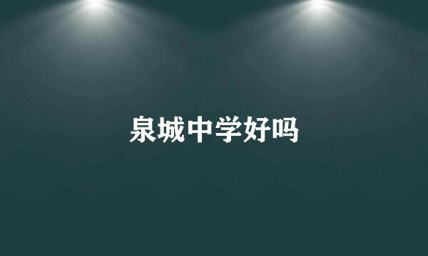 泉城中学好吗