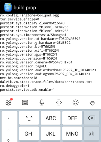 安卓手机找不到build.prop 在系统内部储存的system中只有两个文件夹，，