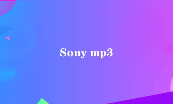 Sony mp3