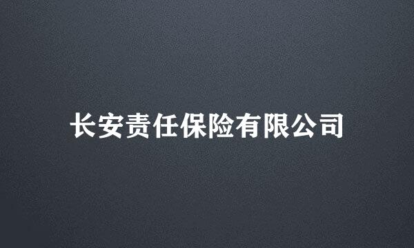 长安责任保险有限公司