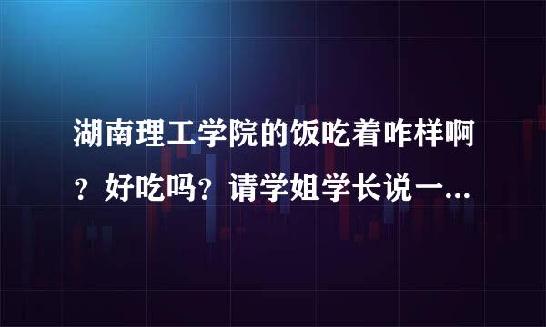 湖南理工学院的饭吃着咋样啊？好吃吗？请学姐学长说一下······