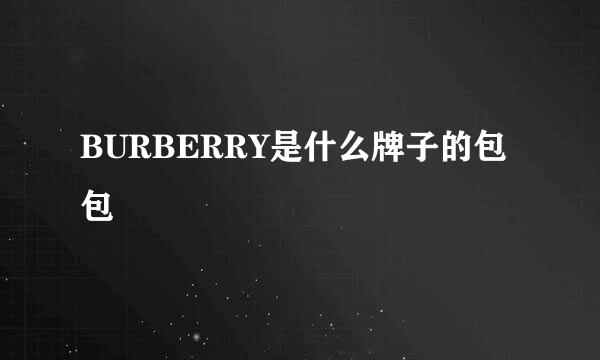 BURBERRY是什么牌子的包包