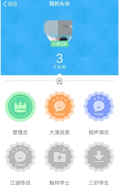 qq头衔来自大演说家是什么意思，谢谢