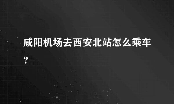 咸阳机场去西安北站怎么乘车？