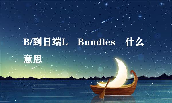 B/到日端L Bundles 什么意思