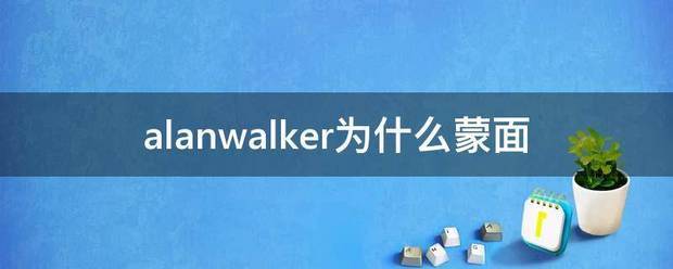 alanwalker为什么蒙面