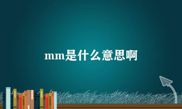 mm是什么意思啊