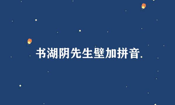 书湖阴先生壁加拼音