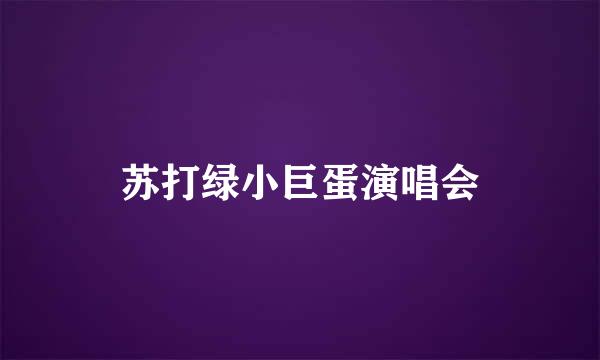 苏打绿小巨蛋演唱会