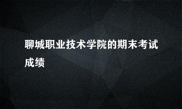 聊城职业技术学院的期末考试成绩