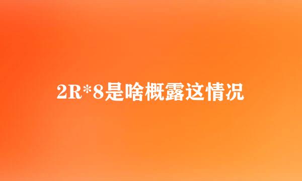 2R*8是啥概露这情况