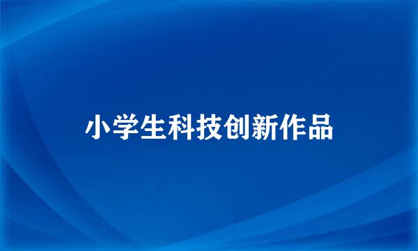 小学生科技创新作品